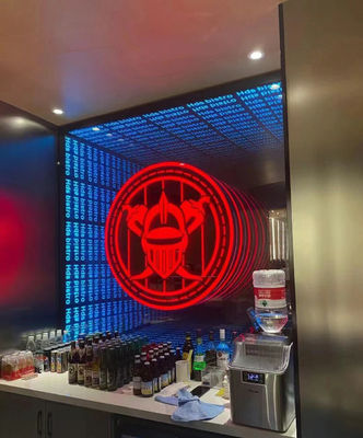 3D Abyss Mirror Hologram Infinity Light Box Sign Board with LED Strips Customization