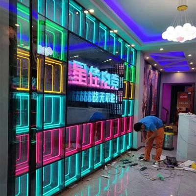 LED Strips Light Source Multi-Layer Mirror Holographic Fan with 12V Input Voltage
