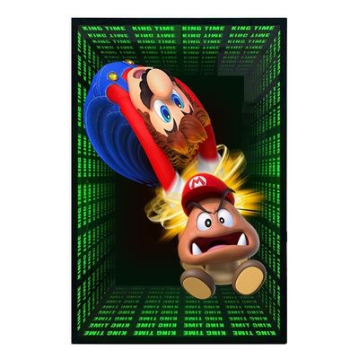 AC Power Supply Neno Lights Animated Logo Image Playback Remote Control Hologram Fan Infinity Mirror