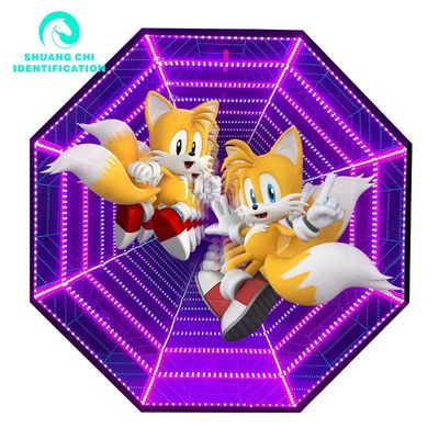 50 C Working Lifetime 300000 Hours Hologram 3D LED Dance Floor for Night Club Bar