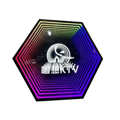 DC 12V Power Consumption Custom Design Infinity Effect Neon Sign for Wall Decoration