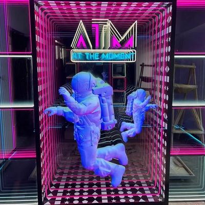 DC 12V Power Consumption Custom Design Infinity Effect Neon Sign for Wall Decoration