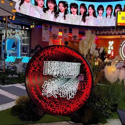 Customized Stainless Steel Infinity Mirror Neon Billboard for Store Decoration 2024