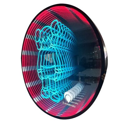 Indoor 3D Alphabet Mirror Logo Acrylic LED Decoration with Stainless Steel Material