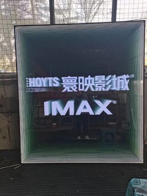 Customized Stainless Steel Infinity Glow Multi-Layer Effect Mirror LED 3D Neon Sign