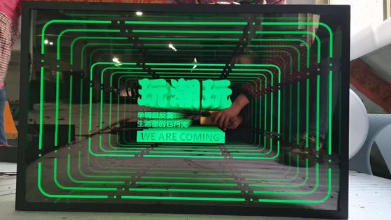 Bedroom Decor Delicate Art Deco Wall Signs With LED Infinity Mirror