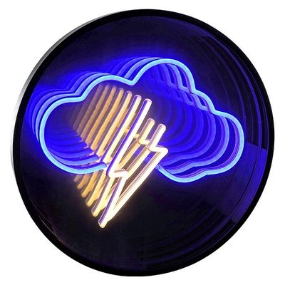 Infinity Mirror With Luminous Electronic Plate And Colorful Design