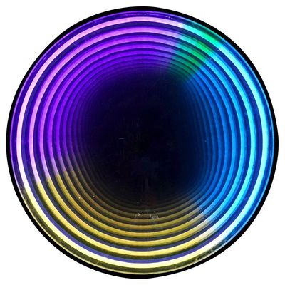 Delicate Infinity Illusion Luminous Sign Mirror Neon Sign Decorated 3D Billboard