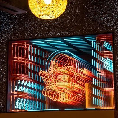 Customized RGB Acrylic Mirror Plate Neon Light Word Letters for Unlimited Mirror Electronic Signs