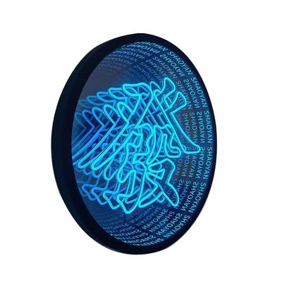 Modern Art Design Stainless Steel LED Mirror with Unlimited RGB Glow Customization
